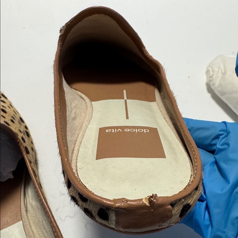 Dolce Vita Women's Leopard Spot Slip-On Mules - Tan & Black - Picture 4 of 7